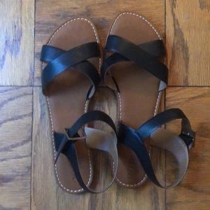 Abound black sandals - never worn!